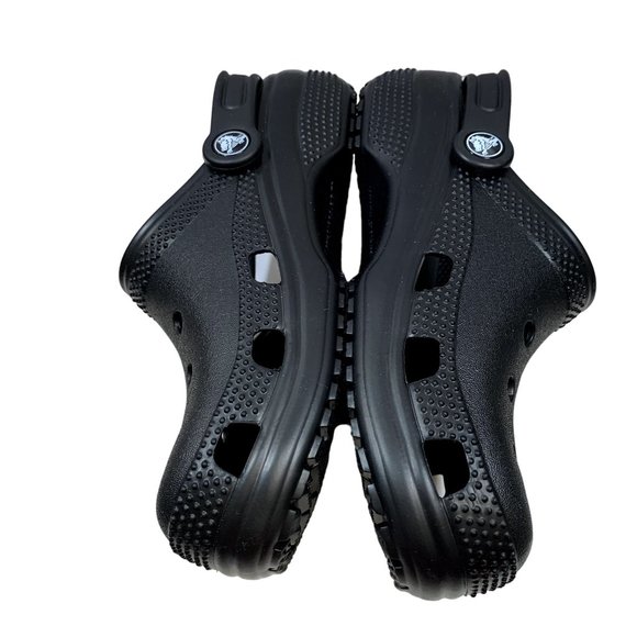 Crocs Classic Clogs Mens 5 Womens 7 Black Slip On Light Water Friendly Sandals 2 - Picture 6 of 13